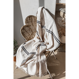 Chali Throw -Stripped Black