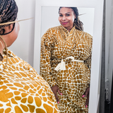 Helga Kimono in Giraffe Print