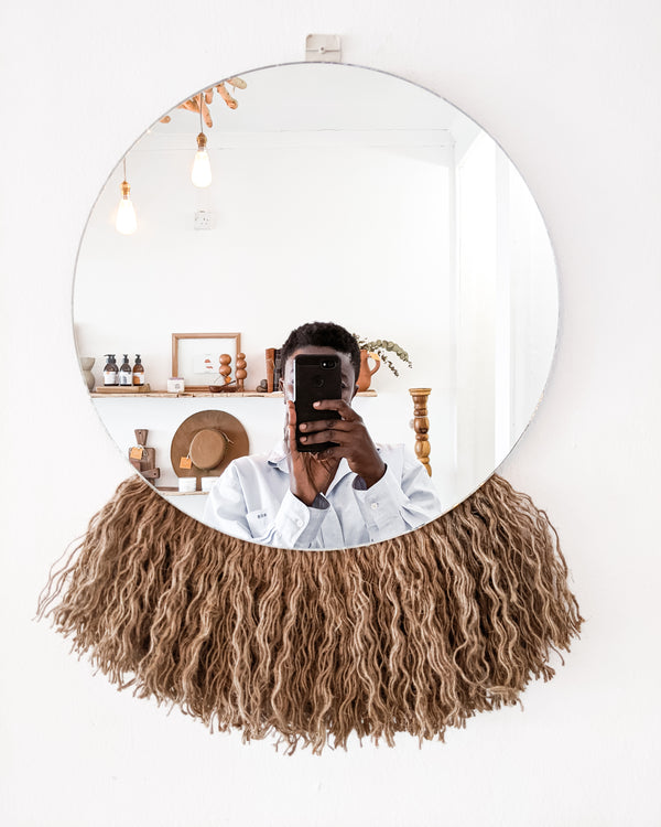 The Aba Round Mirror