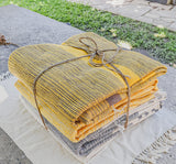 Soma Throw -Stripped Mustard